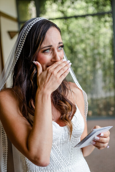 Photojournalism photo of bride crying