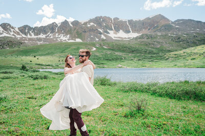 Embark on a Mountain-top Elopement Adventure with Sam Immer Photography, Your Expert Adventure Elopement Planner.