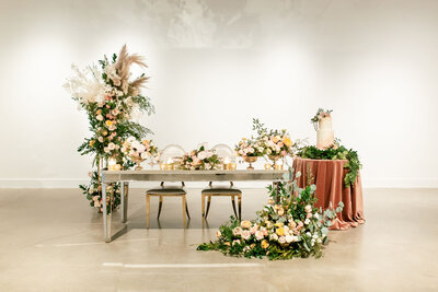 Tips for designing a wedding tablescape, featured on the Bronte Bride Blog.