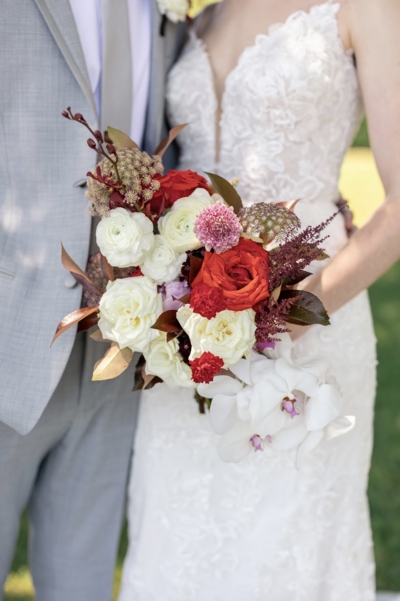 standing floral piece