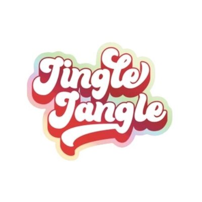 Jingle Jangle Holographic Sticker 3" x 2.44" 