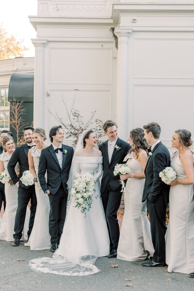 Luxury Wedding Photographer Atlanta | Wedding Party At Country Club Virginia Venue