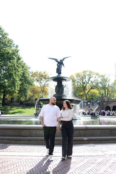 Bride and groom smiling at Bridgewater Manor Wedding