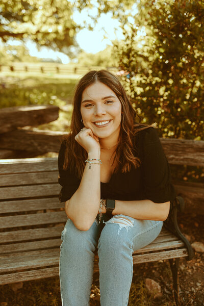 Fun and rustic senior session at Refuge Ranch in Tuscola, TX