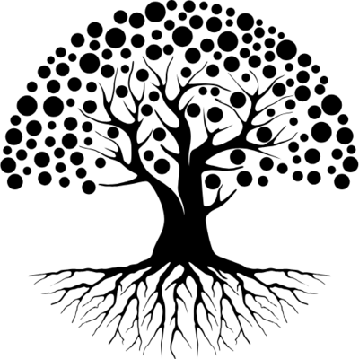 Tree graphic depicting high performance living