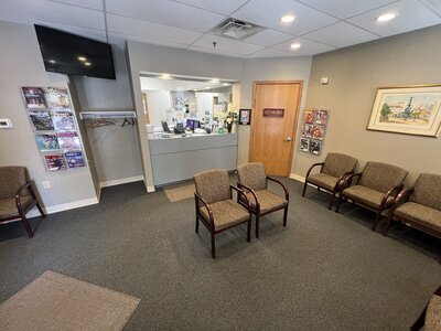the waiting area at Cincinnati Bright Smiles