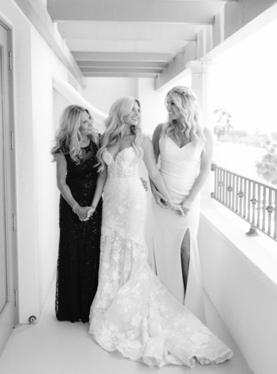 Bride and groom walk up memorial steps at their DC wedding