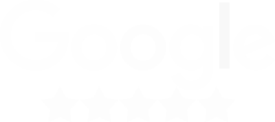 Google logo with 5 stars for great ratings