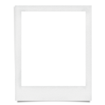white polaroid frame