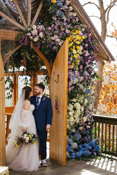 Artist Couple Backyard Wedding Forks Washington