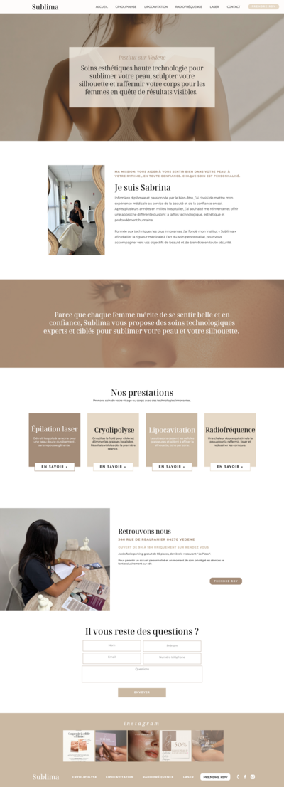 illustration d'un site internet réalisé par AOS Design