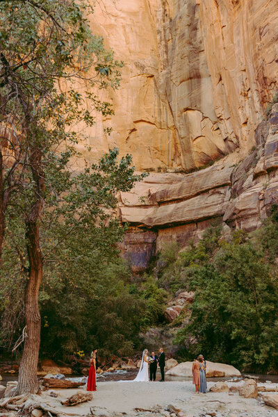 zion intimate wedding