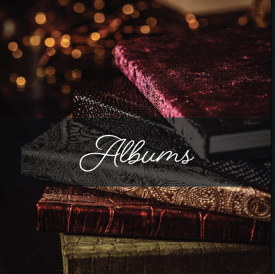 A variety of colors to choose from for you wedding album with Atlas Rose Photo.