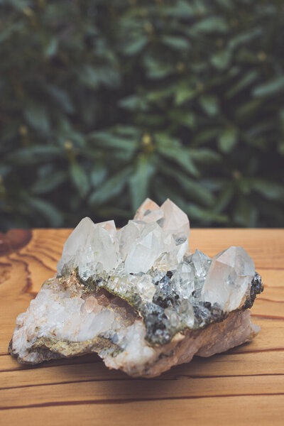 rare epidote quartz crystal for sale in vancouver island crystal shop
