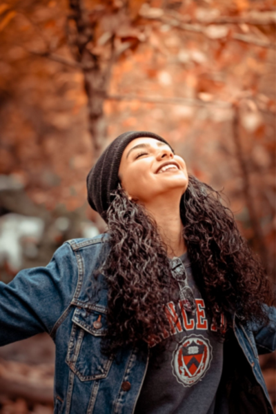 happy-woman-looking-up