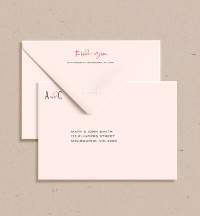 Big Love neutrals invitation package by State of Elliott