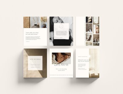 Minimalist Instagram post templates