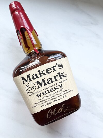 Engraved bottle of makers mark