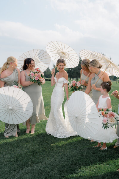 Bridal party in Cape May, New Jersey