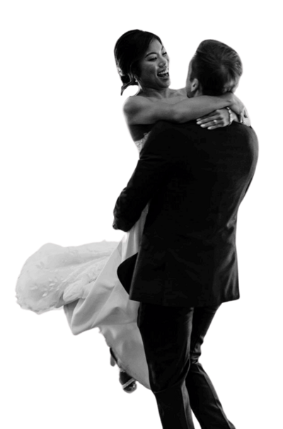 Wedding photo of a bride and groom dancing on their wedding day at Quincy Hall, a wedding venue in Minneapolis - photo taken by Lulle Photo and film a wedding photography and videography team based in Minneapolis