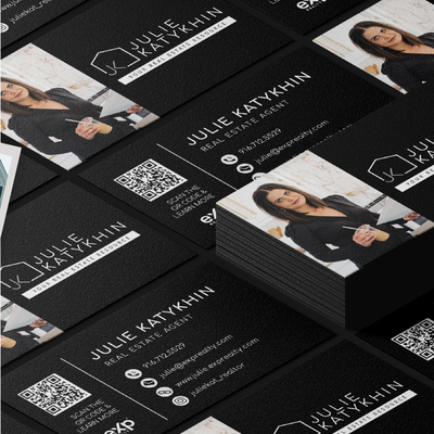 Business card for real estate agent by Visulaite Creative Studio