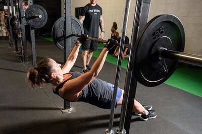 Kelly weight lifting Fit Tribe Gym In Mansfield
