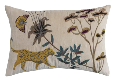 24x16" Velvet Flora Lumbar Pillow
