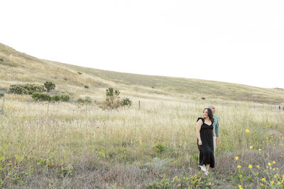 moody engagement photo