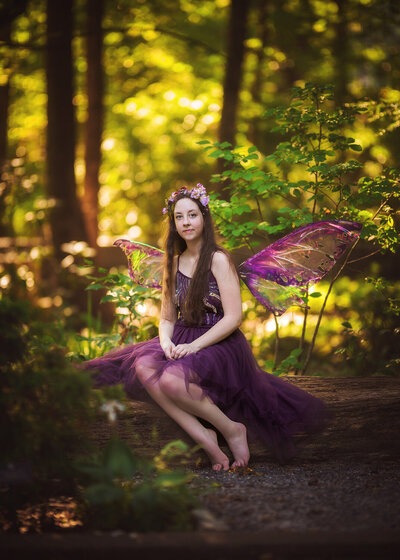 sweet sixteen fairy teen girl woods