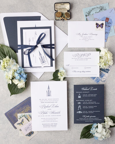 Basilica of the sacred heart wedding invitations