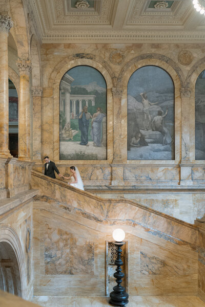 Grace & Ardor Co. East Coast Wedding Engagement Photography Pennsylvania New York City New Jersey Timeless Bold Art Direction Editorial Erin McGeever Boston Public Library-8