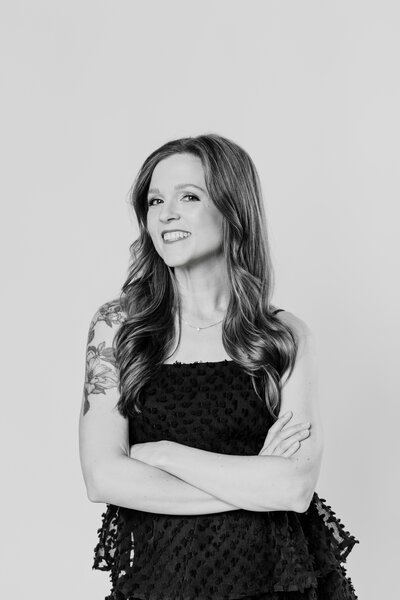 Madeline of The Proper Collective — Des Moines wedding photographer and co-founder creating timeless heirloom images for couples in the Midwest.