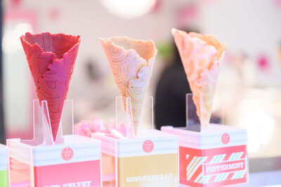 gelato and sorbet cones