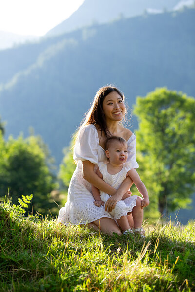Family photography in chamonix