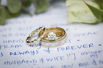 wedding rings and vows