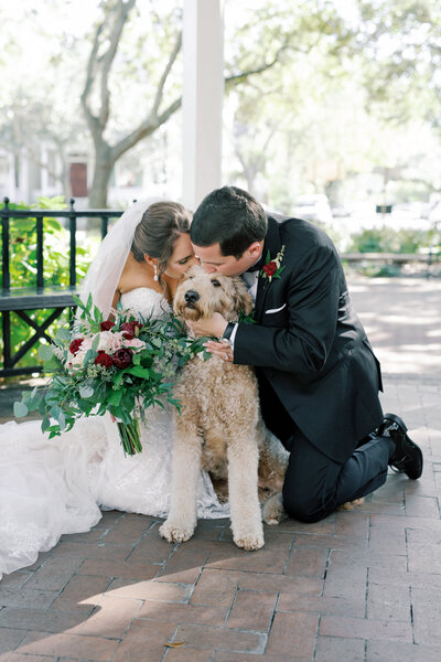 couple during wedding in savannah georgia at ships of the sea wedding photographer