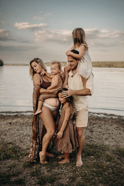 wildflower field with family maternity-newborn-photography-lehigh-valley-pennsylvania
