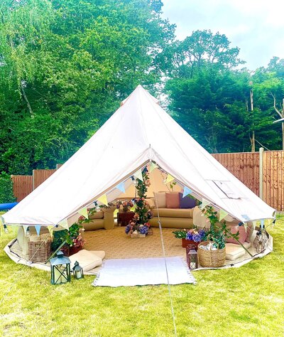 Floating bell tent