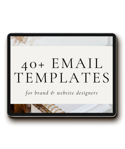 Proposal Template for designers by The Streamlined Creative by Stephanie Taale - Business Coach, Client Experience and Systems Strategist for brand and website designers