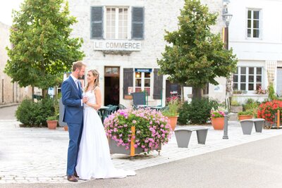Bride and Groom at destination wedding