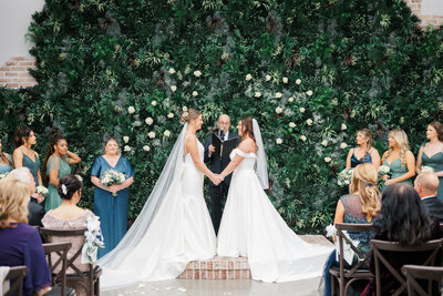bride holding bridal bouquet