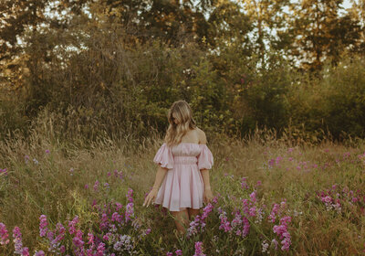 girl standing on road bridge in columbia river gorge