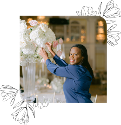 Shirley Goodwin, the founder and lead designer at JR Flowers!