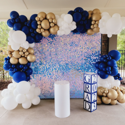 Our client's review for the exceptional Backdrop and Balloon Installation services at Air with Flair Decor.