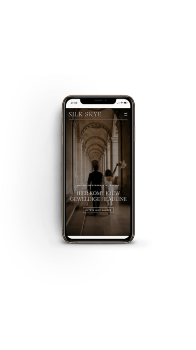 Elegante Showit website template voor trouwfotografen