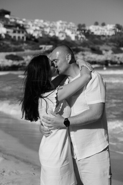 Family session captured on film by destination film photographer lucie muse in Mallorca