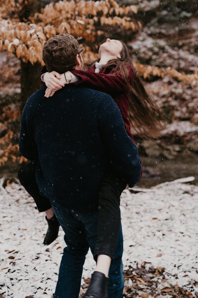 Couple in snow