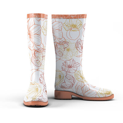Brand inspired boots for flower farmer