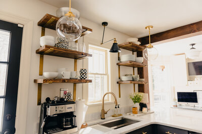 Open Shelving Styling Kitchen