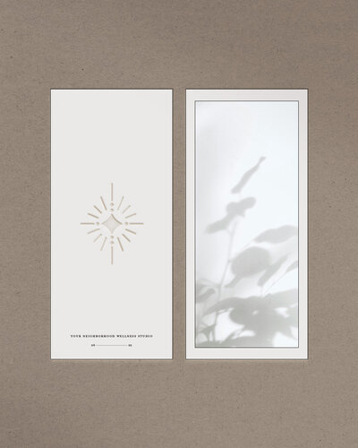 Minimalist and modern logo design for a health and wellness studio focused on empowering women